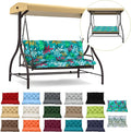Waterproof Porch Swing Cushion Replacement, Thick 4" 2–3 Seat Outdoor Swing by RUFXIEZW