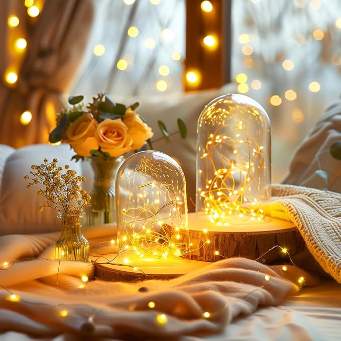 Fairy Lights Plug in, 99Feet 300LEDs Warm White String Lights, Waterproof - Image 2