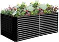 Land Guard 8x4x3ft Rectangular Galvanized Raised Garden Beds, Large-Capacity by LandGuard