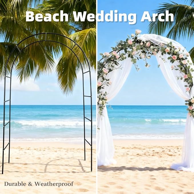 Garden Arch Trellis, Metal Pergola Arbor, Wedding Arch Flowers Frame Backdrop - Image 6