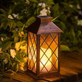 TAKE ME 14" Solar Lanterns Outdoor Garden Lantern Waterproof LED Flickering by TAKEME