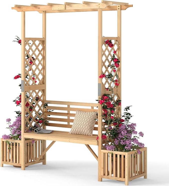 HAPPYGRILL Patio Garden Arbor by HAPPYGRILL