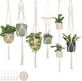 Nook Theory 6-Pack Macrame Plant Hangers by NookTheory
