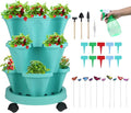 Vertical Planter 3 Tier Stackable Planters Garden Planters Strawberry Herb by GameXcel