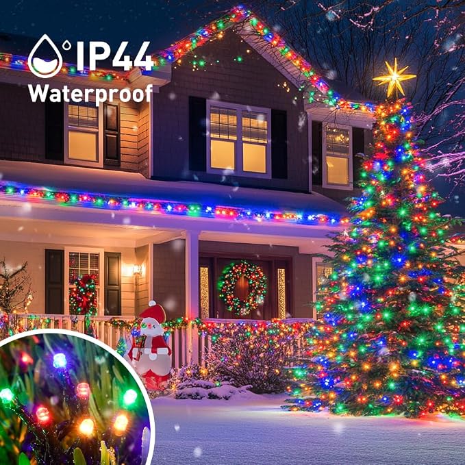 JMEXSUSS 2 Pack Solar String Lights Outdoor Waterproof, Total 400 LED 151FT - Image 5