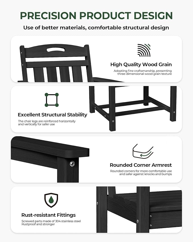Set of 2 Weatherproof Patio Chairs - Image 6