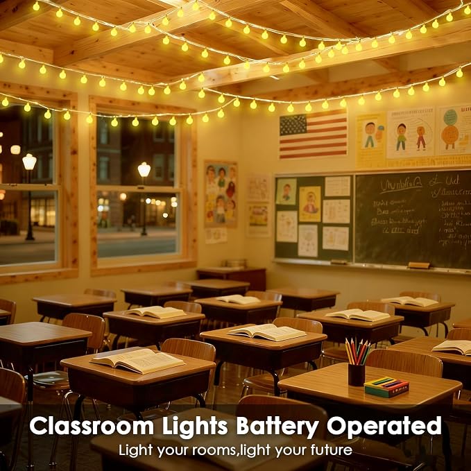 2 Pack Battery Operated String Lights Indoor Outdoor - 45FT 100 LED Fairy Lights - Image 2