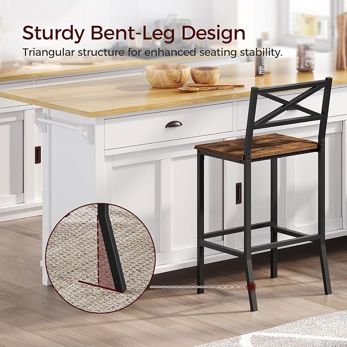 Bar Stools, Kitchen Breakfast Bar Chairs, - Image 4