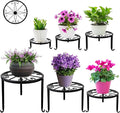 6-Pack Metal Plant Stand, Heavy Duty Flower Pot Stands by Acteomsly