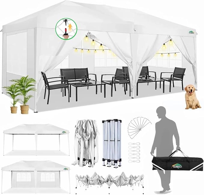 COBIZI Canopy 10x20 Pop Up Canopy Tent by COBIZI