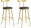 Bar Stools, Bar Chairs with Backrest and Footrest, Industrial Counter Stools by IRCPEN