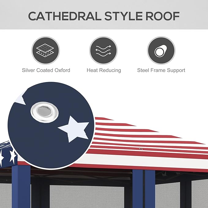 Outsunny 10' x 10' Pop Up Canopy Tent - Image 6