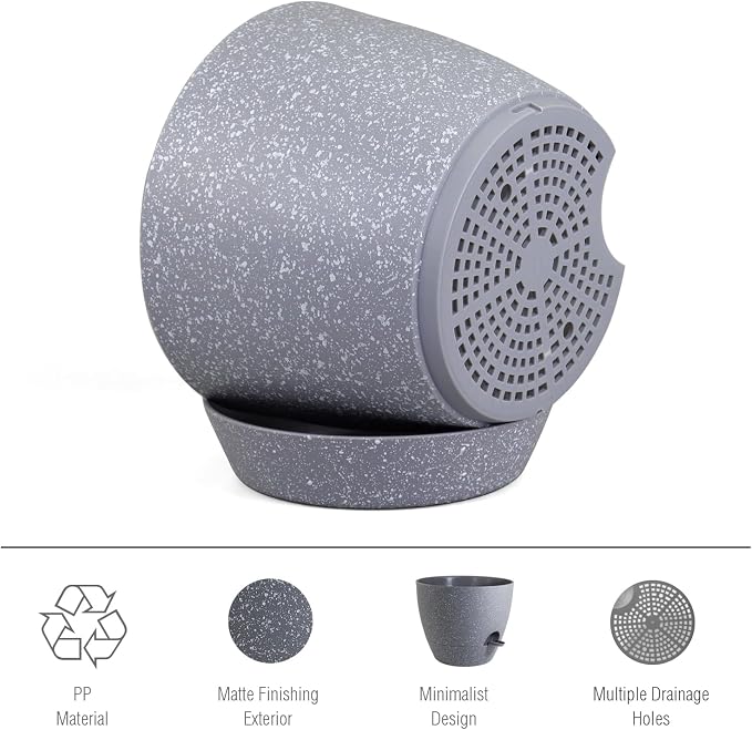 12 inch Large Self Watering Pots, Plant Pots - Image 3