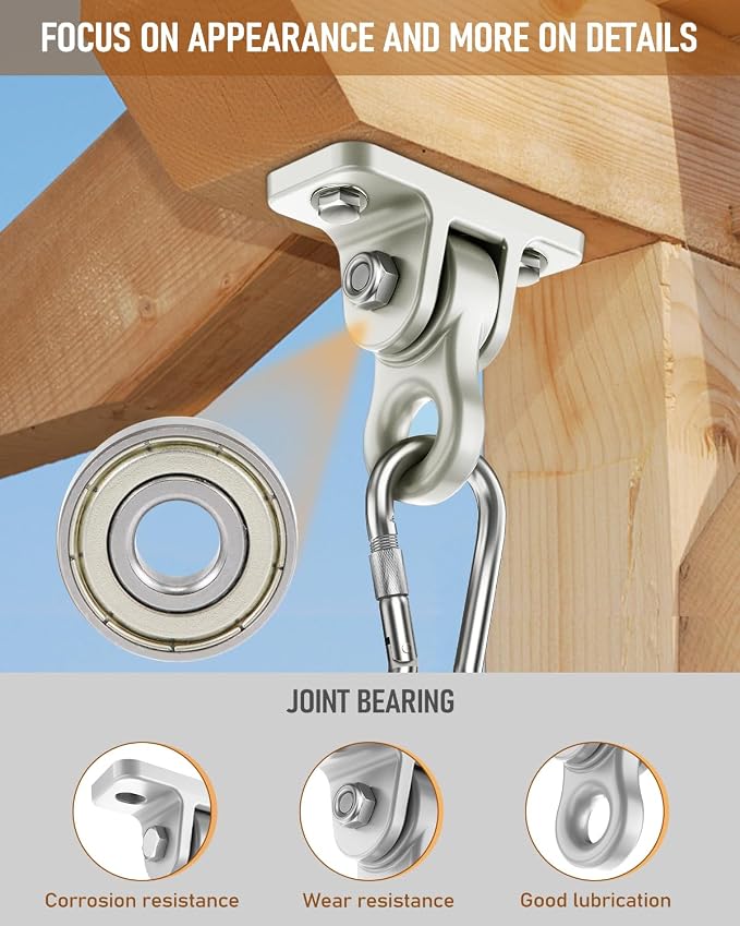 Heavy Duty Porch Swing Hangers Kit, - Image 3