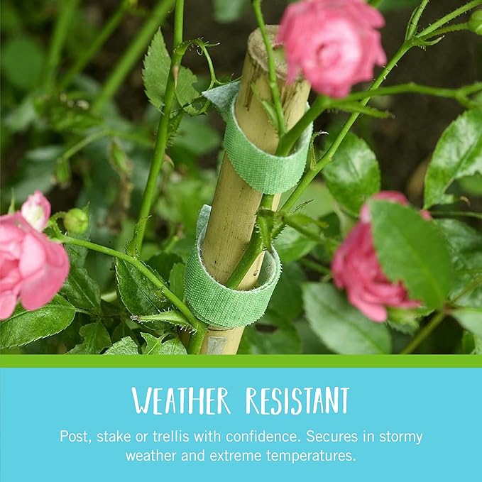 Velcro Brand Adjustable Plant Ties | 75 ft x 1/2 in Green Garden Tape | Reusable - Image 3