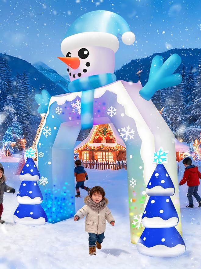 Kalolary 12FT Christmas Inflatable Arch Xmas Inflatable Outdoor Decorations - Image 7