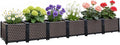 Large Planters for Outdoor Plants 14" Tall Planter Box, Raised Beds for by TooCust