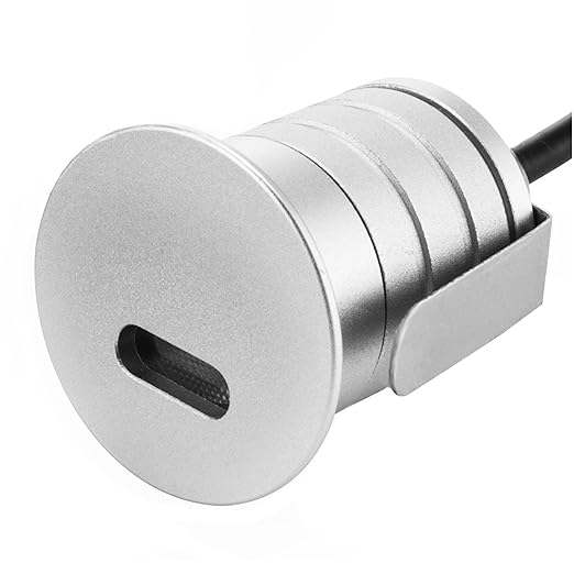 LED Step Lights Outdoor Indoor, 1W 12V-24V DC, Waterproof IP67, 3000K Warm White by CNBRIGHTER