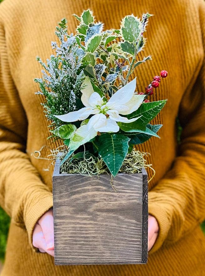 Wooden Planter Box, Rustic Barn Wood - Image 6