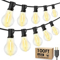 100FT LED Outdoor String Lights, Waterproof Patio Lights by Larkvue