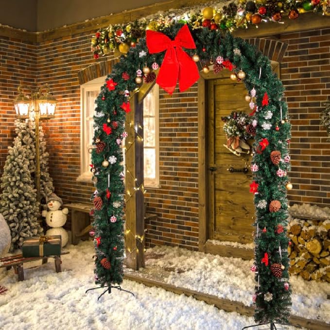 VINGLI Christmas Artificial Tree Arch, Holiday Parties, Festival Home Decor - Image 8