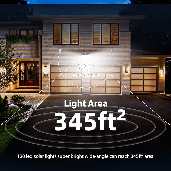 HMCITY Solar Lights Outdoor 120 LED - Image 6