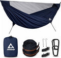 Camping Hammock with Mosquito Net, 2 Person Hammock Bug Net, Parachute Nylon by CROSSHIP