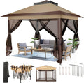 COBIZI 10x10 Pop Up Gazebos on Clearance 11x11 Canopy Tent Easy Up Outdoor by COBIZI