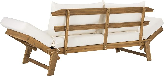 Safavieh PAT6745A Outdoor Collection Tandra Grey Modern Contemporary Daybed Day - Image 5