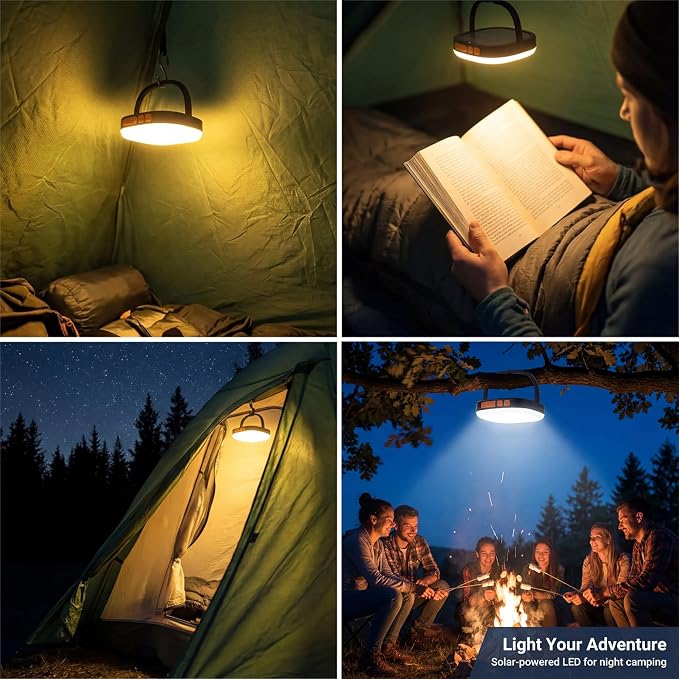 LED Camping Lantern, Solar Lanterns, 5000mAh Rechargeable Light 2000 Lumens 5 - Image 6