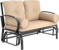 Outsunny Swing Glider Rocking Chair, Double Patio Bench, 2 Person Loveseat by Outsunny