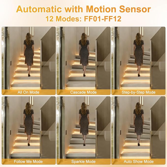Intelligent Motion Sensor LED Stair Light Kit - Image 5