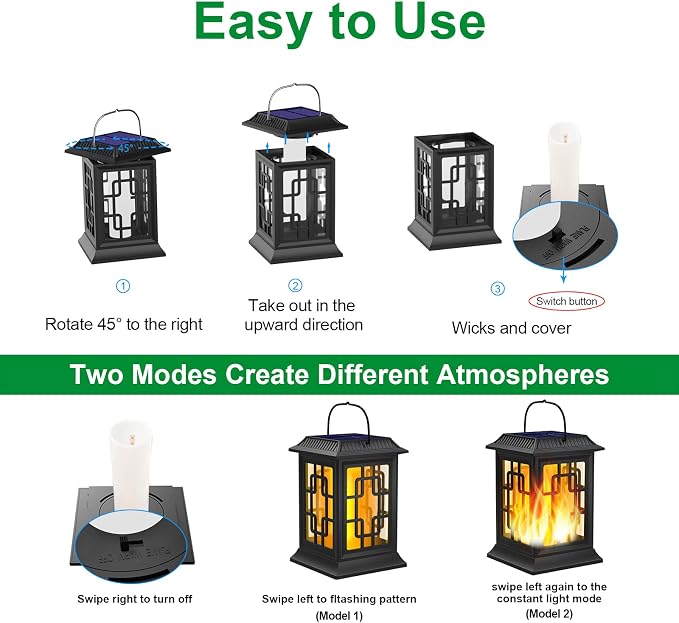 Solar Lanterns Outdoor Waterproof, Hanging Solar Lights - Image 6