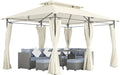 Outsunny 10' x 13' Patio Gazebo, Double Roof Outdoor Gazebo Canopy Shelter by Outsunny