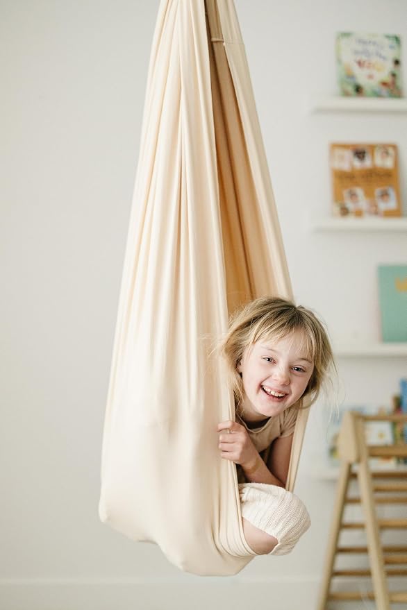 Marlowe & Co Indoor Outdoor Double Layer Cotton Sensory Compression Swing - Image 3