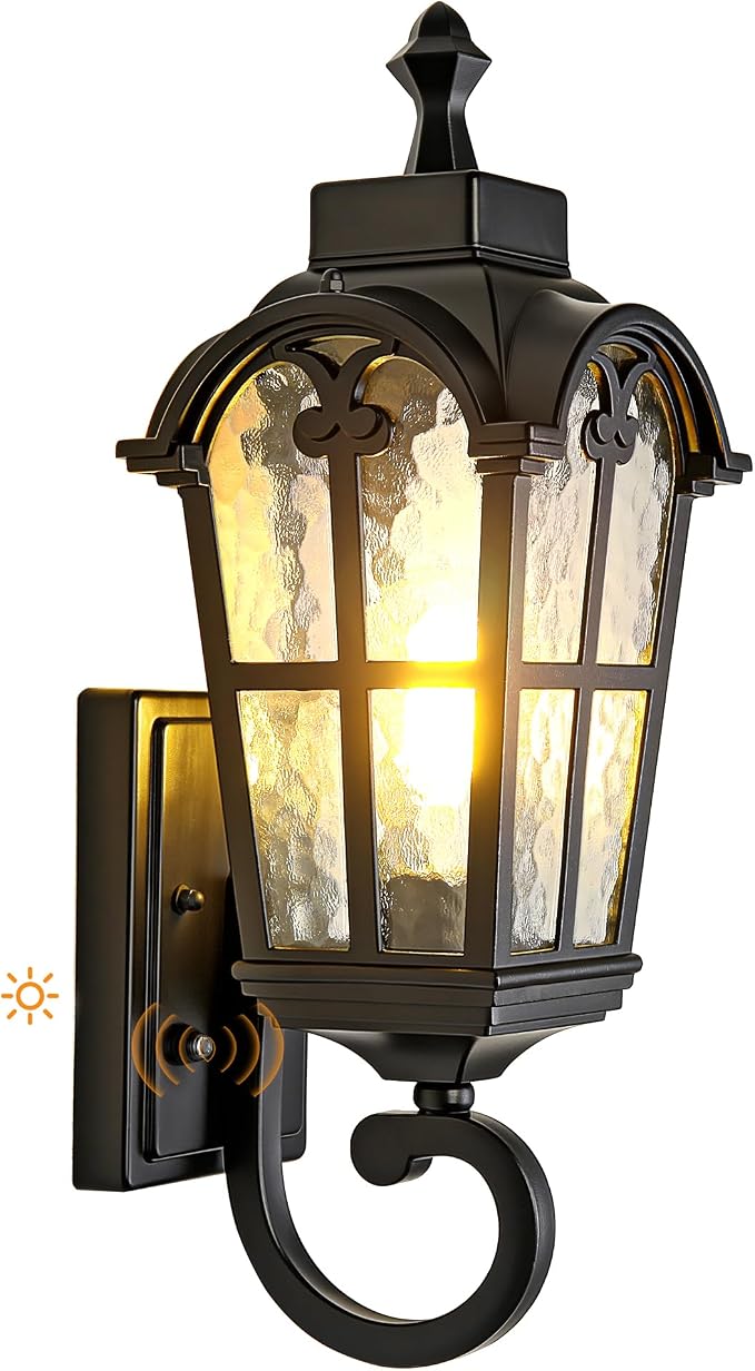Dawn to Dusk Sensor Outdoor Wall Light Fixtures Waterproof Porch Lights by Kainozoic
