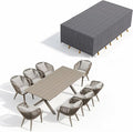 PURPLE LEAF 9 Pieces Patio Dining Set by PURPLELEAF