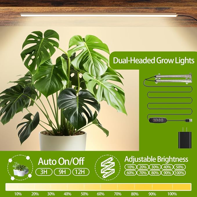 Plant Stand Indoor with Grow Lights, Hanging Plant Stand Plant Shelf Indoor - Image 4