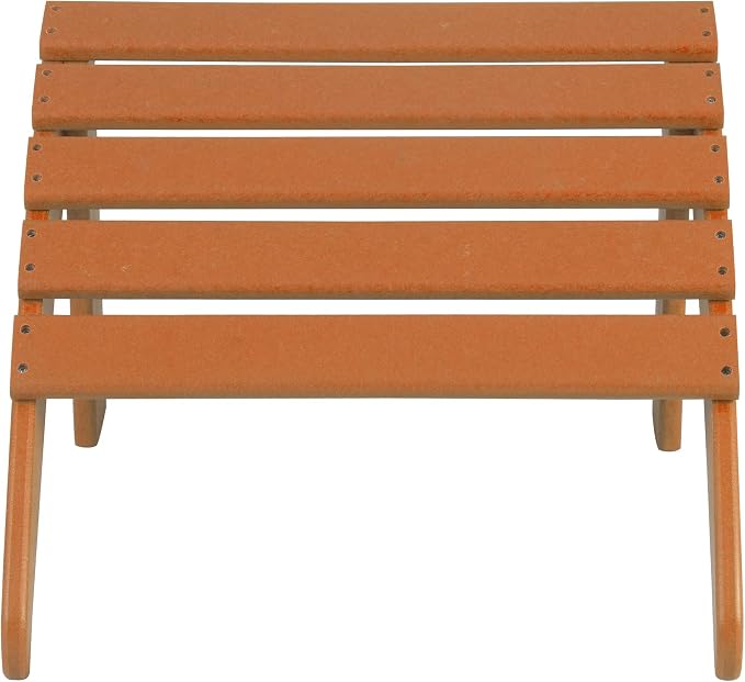 WO Home Furniture Adirondack Ottoman Outdoor Patio Footrest 13.5" Inch Folding - Image 11