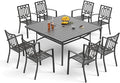 PHI VILLA 9 Pieces Outdoor Dining Set by PHIVILLAThepioneerofcomfortablehouseholdsupplies