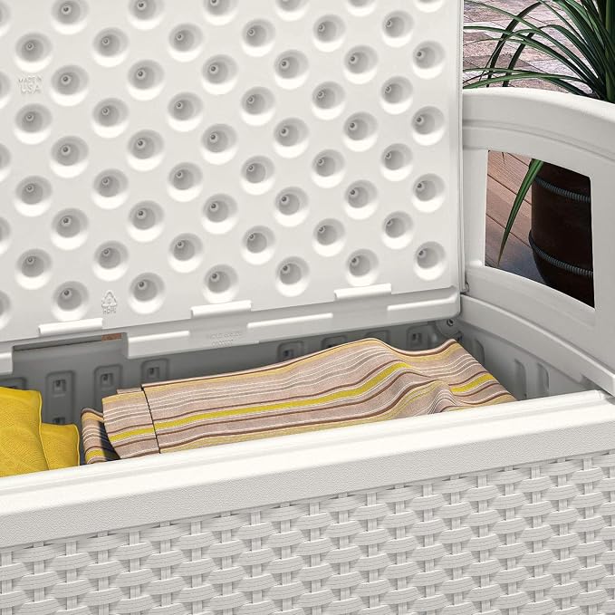 Suncast Elements Stylish Lightweight Loveseat Outdoor Seating - Image 8