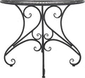 SAFAVIEH Outdoor Collection Annalise Victorian Scroll Antique Black Iron Accent by SAFAVIEH