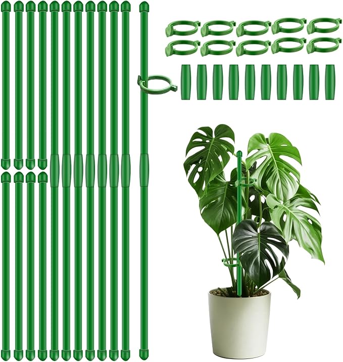 30Pcs Plant Support Stakes 17 inch SupKing Garden Orchid Sticks Extended to 3ft by SupKing