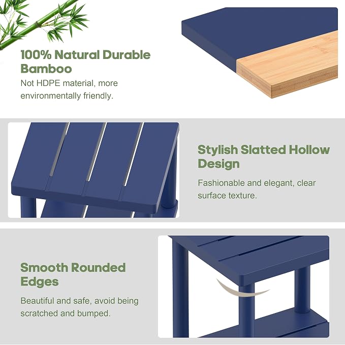 Outdoor Side Table, 2-Tier Small Outdoor Table - Image 4