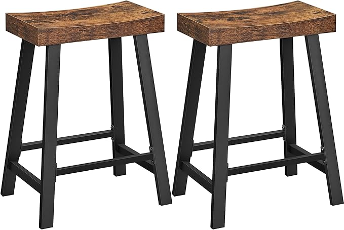 VASAGLE Bar Stools, Kitchen Breakfast Bar Stools by VASAGLEbySONGMICSHOME