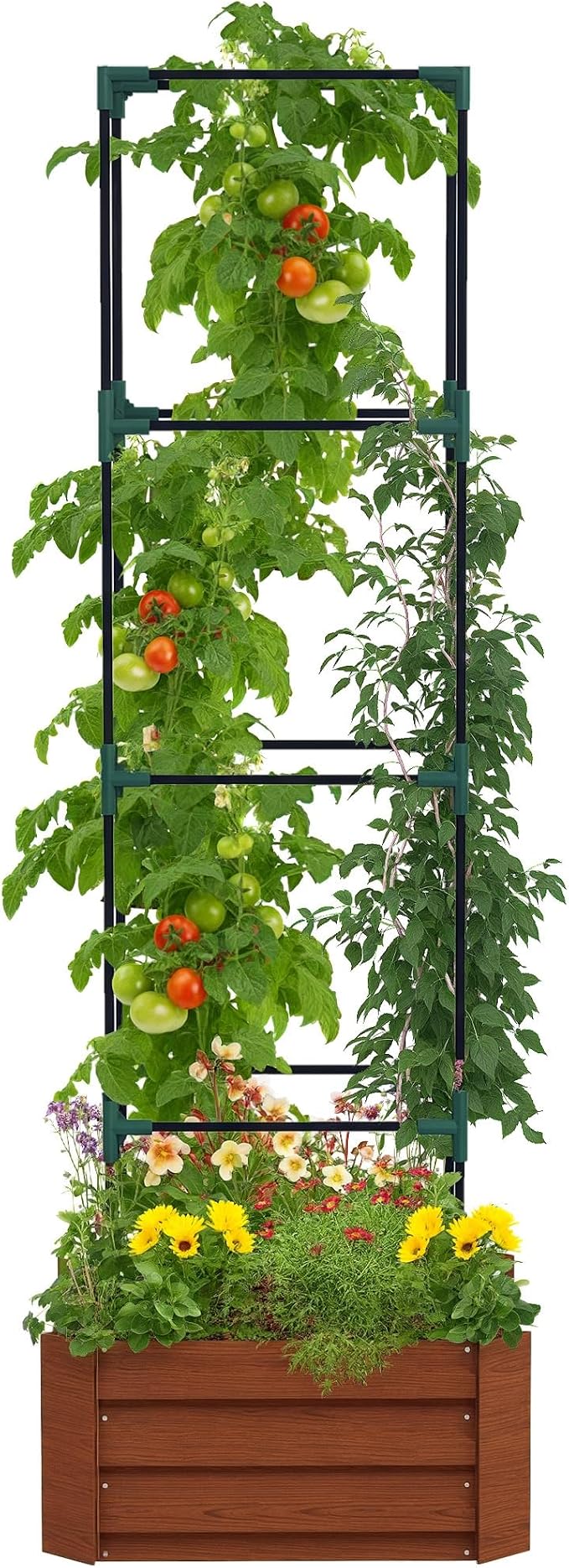 Outsunny Galvanized Raised Garden Bed, 73.5" Outdoor Planter Box by Outsunny