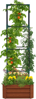 Outsunny Galvanized Raised Garden Bed, 73.5" Outdoor Planter Box by Outsunny