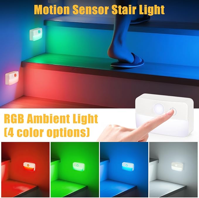8 Pack Motion Sensor Stair Lights - Image 2