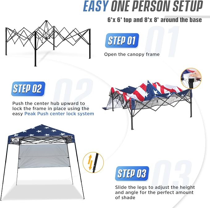 EAGLE PEAK 8x8 Pop Up Canopy Tent - Image 6