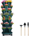DUNCHATY Stackable Planter, Vertical Garden Planter by DUNCHATY
